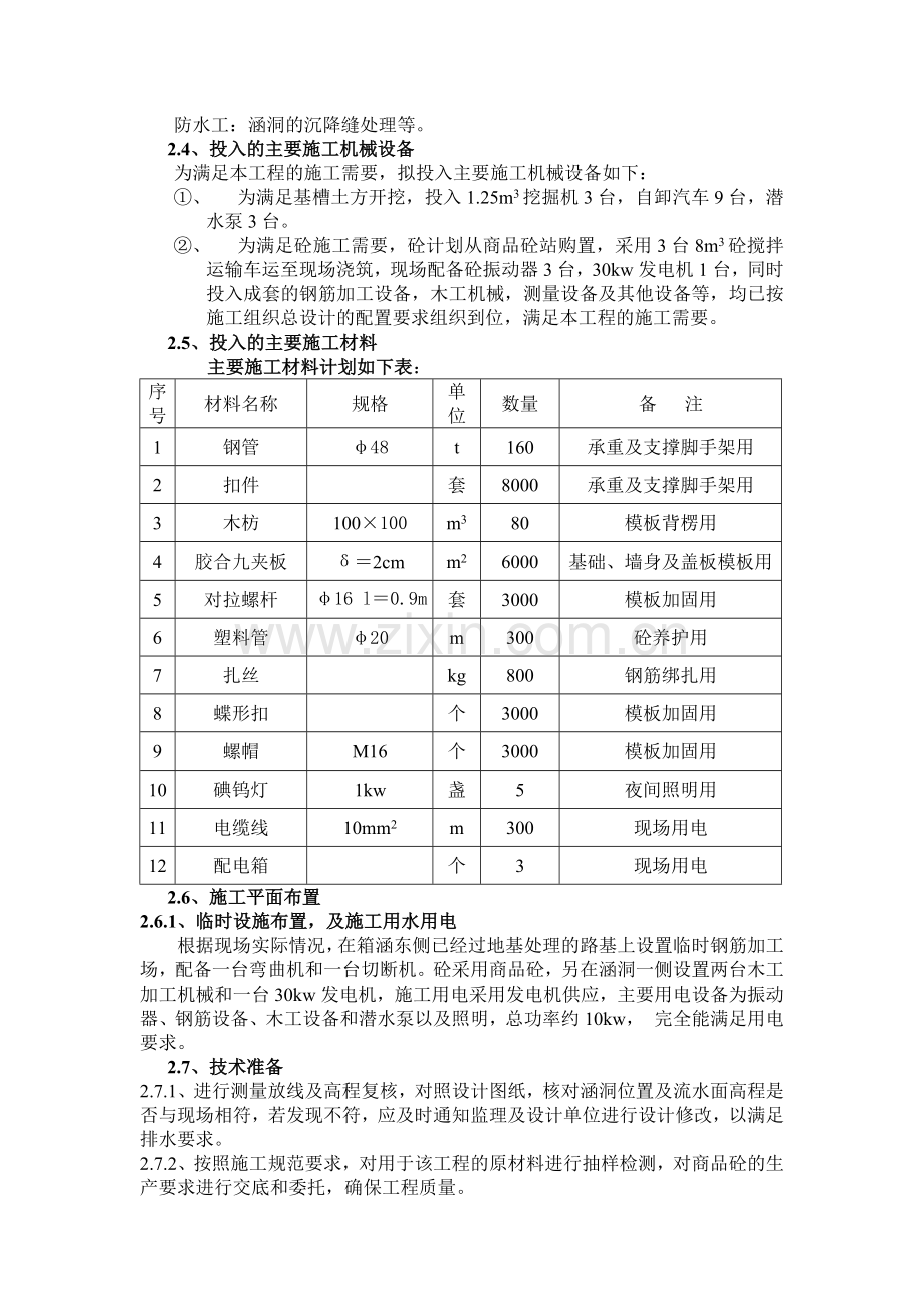 白马涵洞钢筋砼箱涵施工方案.doc_第2页