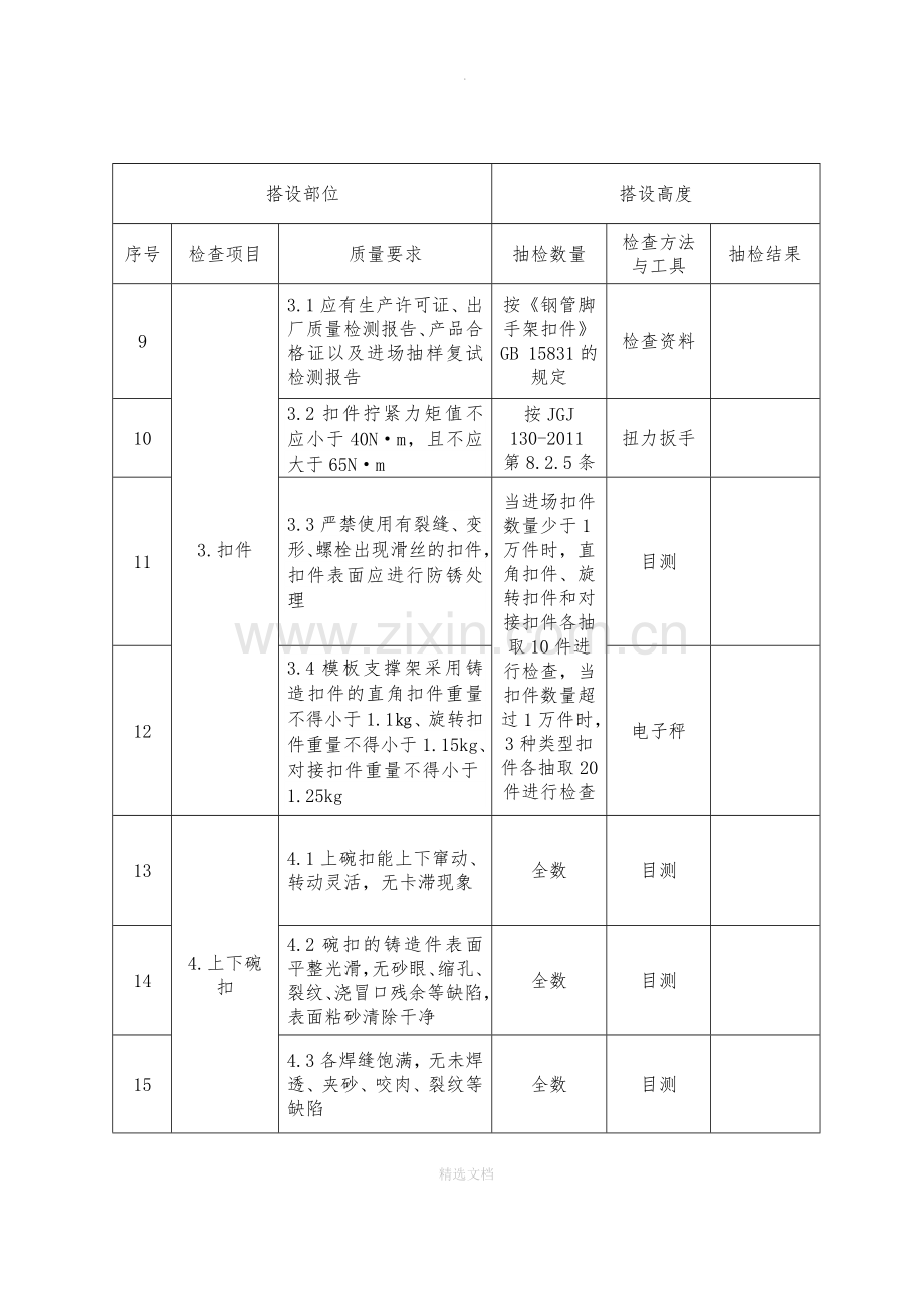 脚手架主要构配件质量检查验收表.doc_第3页