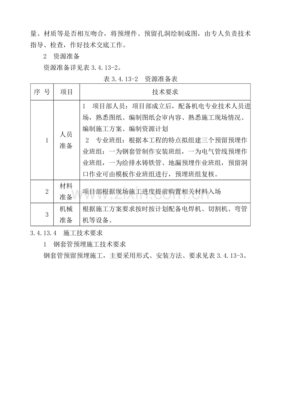 水电安装预留预埋施工方案.doc_第2页