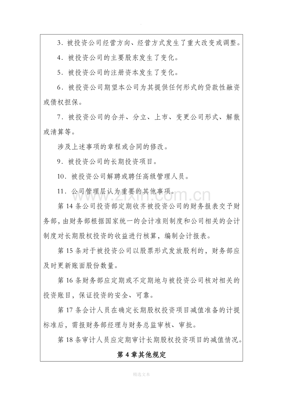 公司投资执行管理制度.docx_第3页