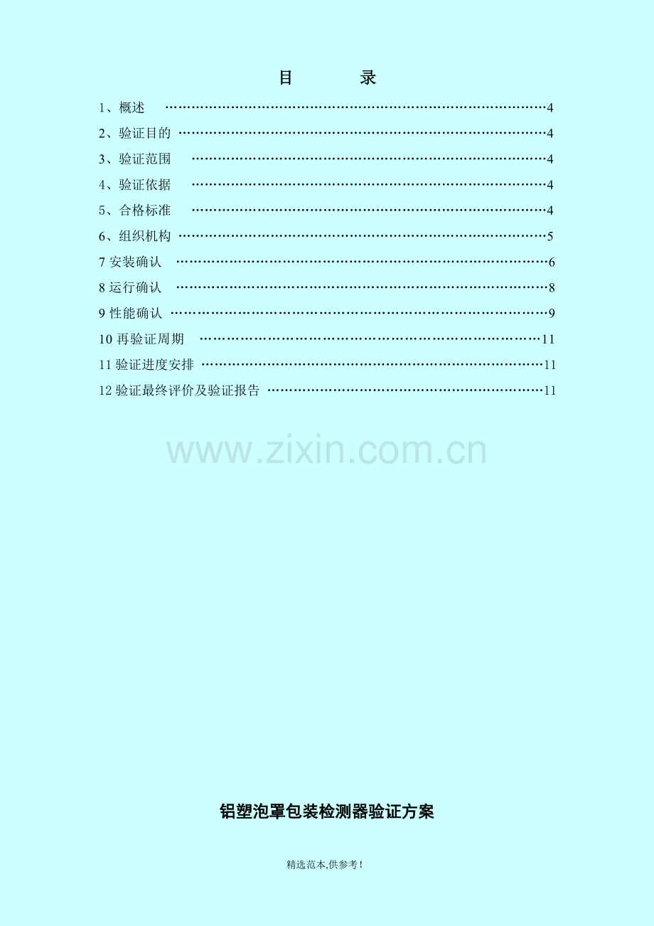 PZ4铝塑泡罩包装检测器验证方案.doc_第3页