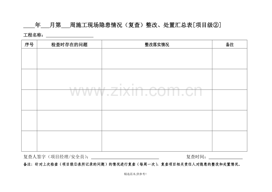 施工现场安全检查记录表.doc_第2页