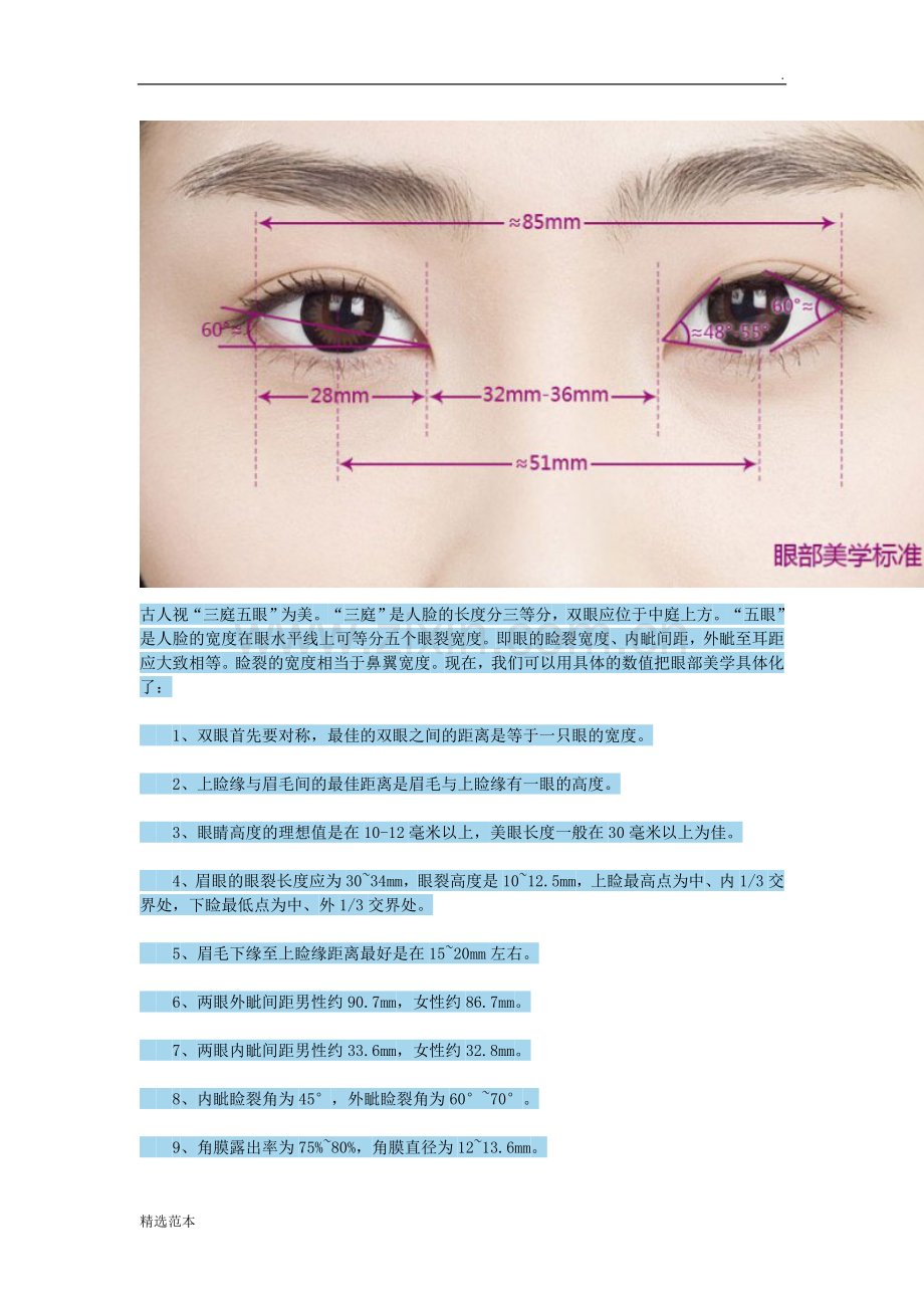 眼部美学标准.doc_第1页