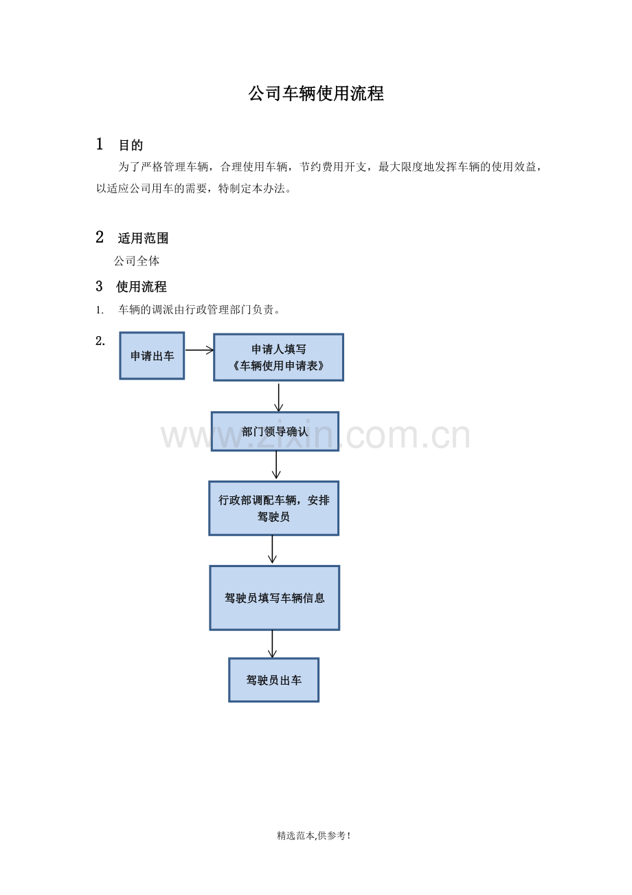 公司车辆使用流程.doc_第1页