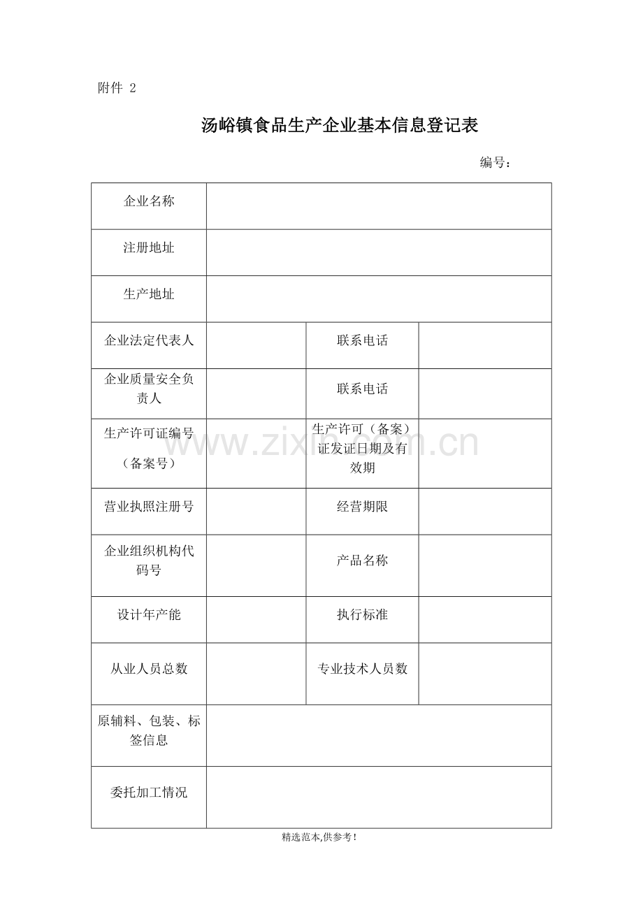 食品生产企业食品安全信用档案.doc_第1页