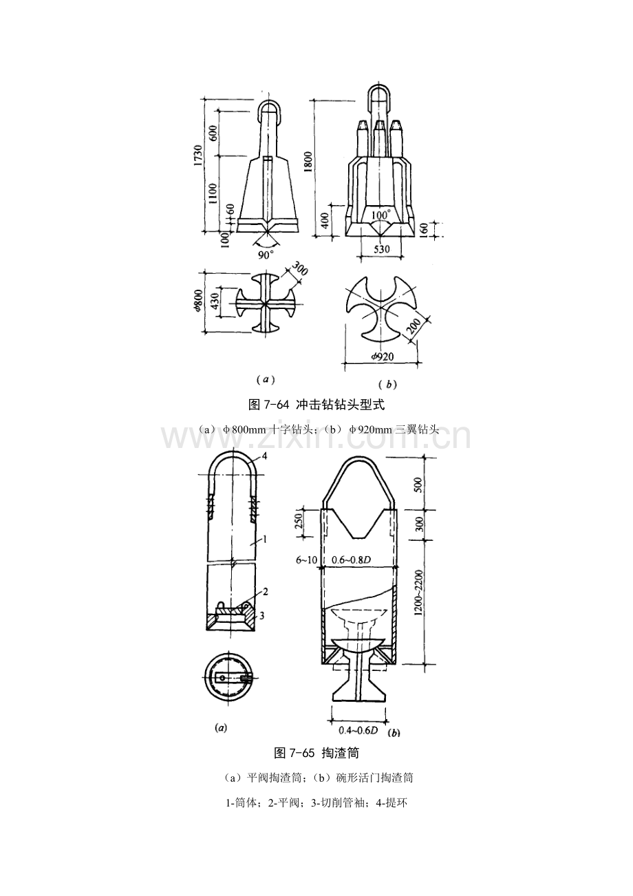 施工手册(第四版)第七章地基处理与桩基工程7-2-7-混凝土灌筑桩.doc_第3页