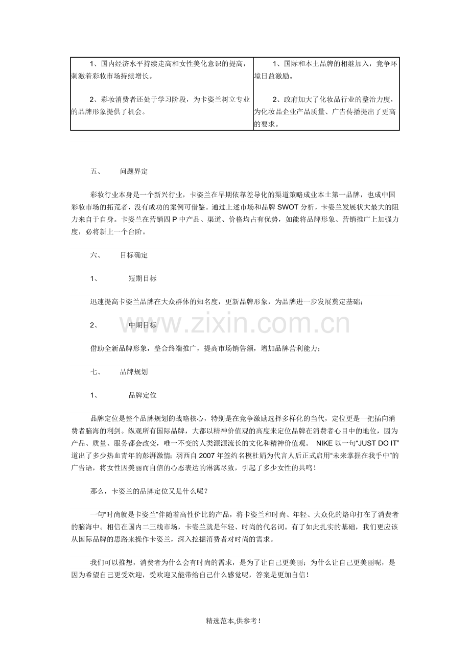 某化妆品品牌营销策划方案.doc_第2页