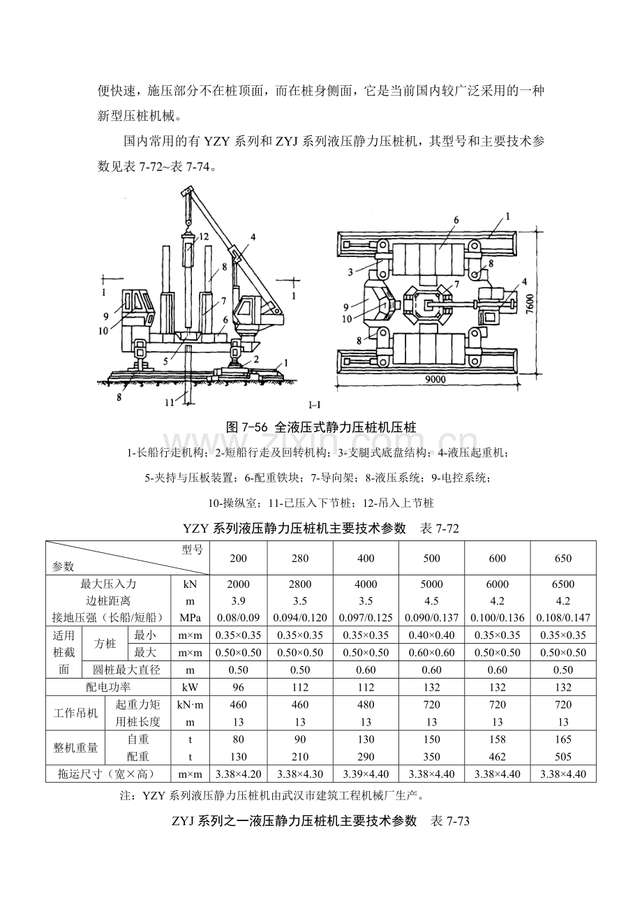 施工手册(第四版)第七章地基处理与桩基工程7-2-5-静力压桩施工.doc_第2页