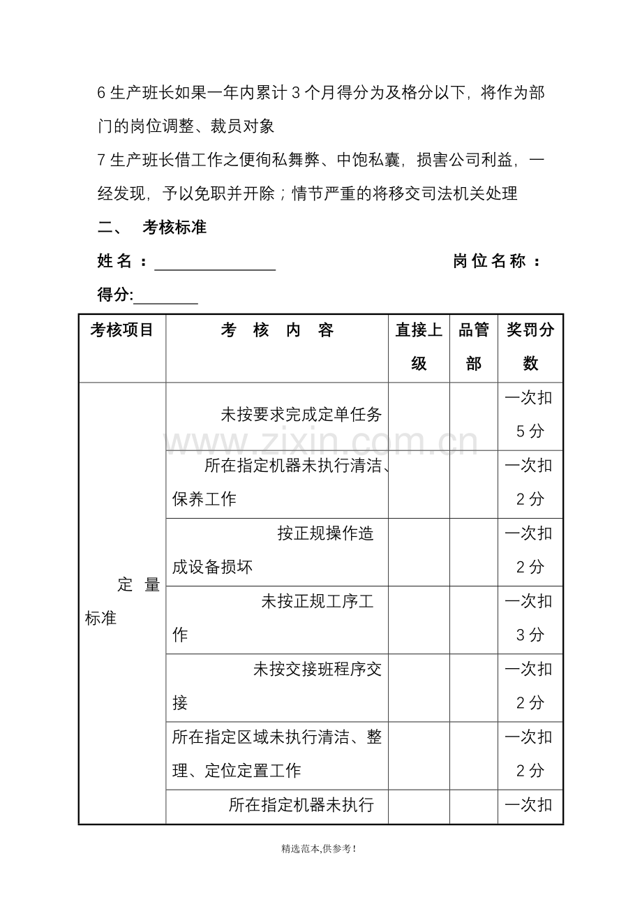 -生产班长绩效考核方案.doc_第2页