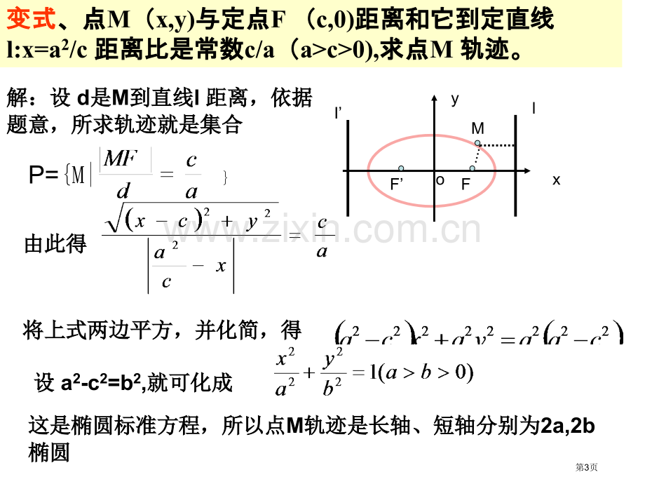 椭圆的第二定义和焦半径市公开课一等奖百校联赛获奖课件.pptx_第3页