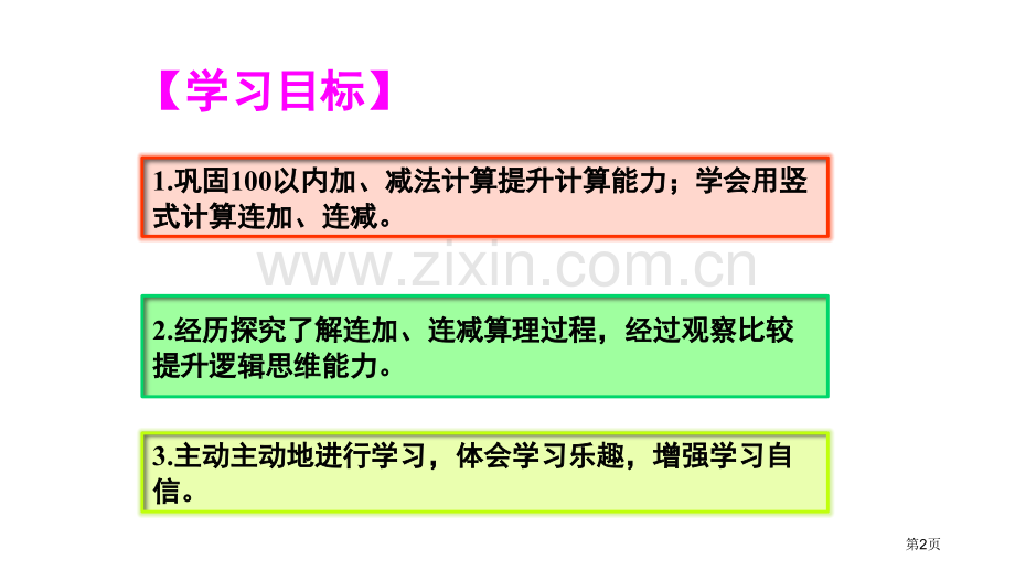 二年级上册数学授课课件-ppt连加连减人教版省公开课一等奖新名师优质课比赛一等奖课件.pptx_第2页