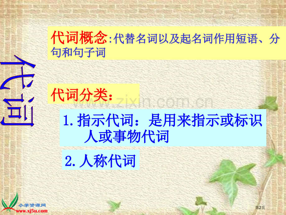 人教PEP版英语六下期末复习代词课件市公开课一等奖百校联赛特等奖课件.pptx_第2页