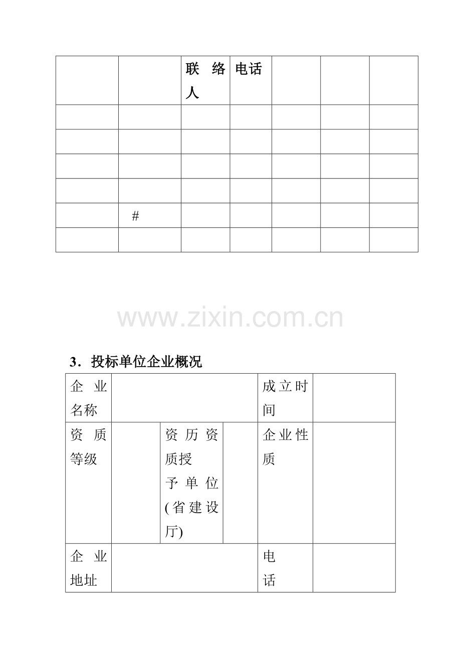 项目物业管理投标书模板.doc_第3页