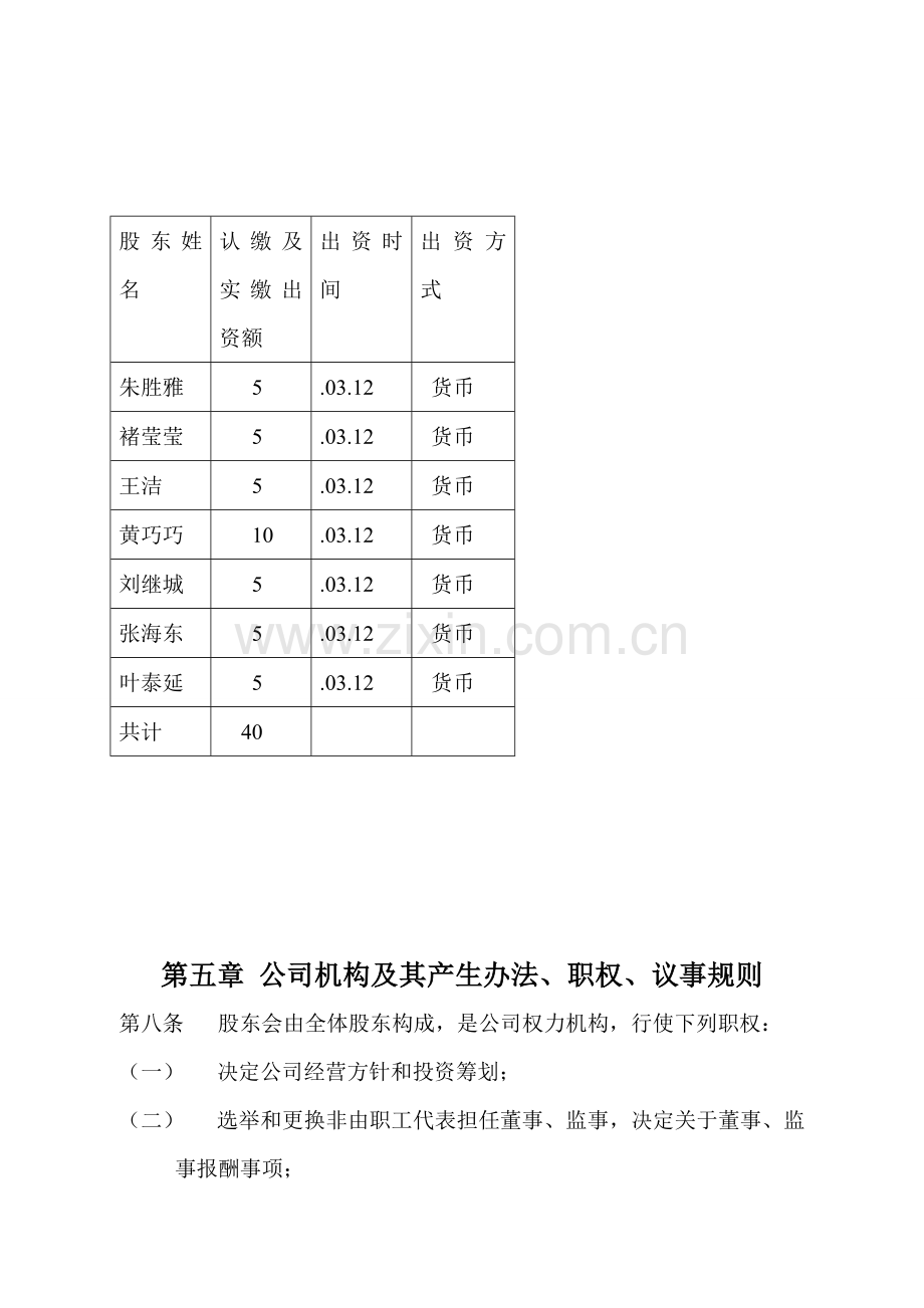 旅行社公司新版章程.doc_第2页