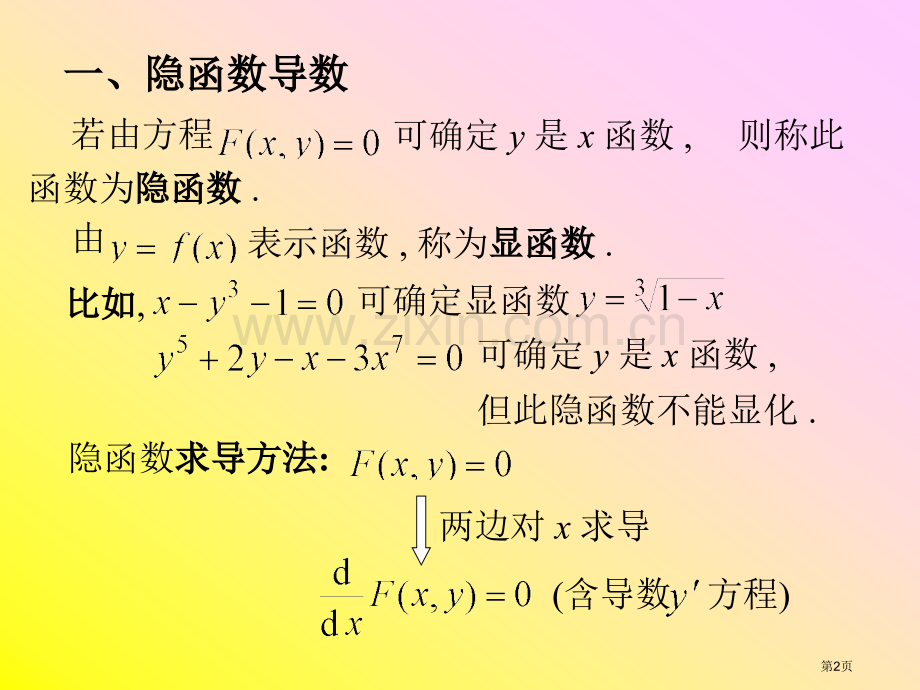 三节隐函数和参数方程市公开课一等奖百校联赛特等奖课件.pptx_第2页