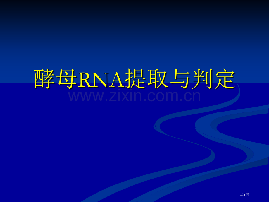 生物化学经典实验酵母RNA的提取与鉴定省公共课一等奖全国赛课获奖课件.pptx_第1页