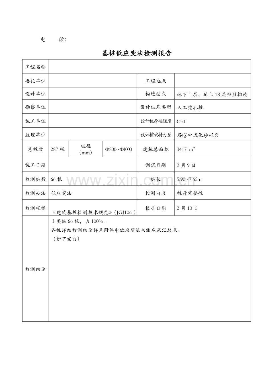 综合项目工程低应变检测报告样式.doc_第3页