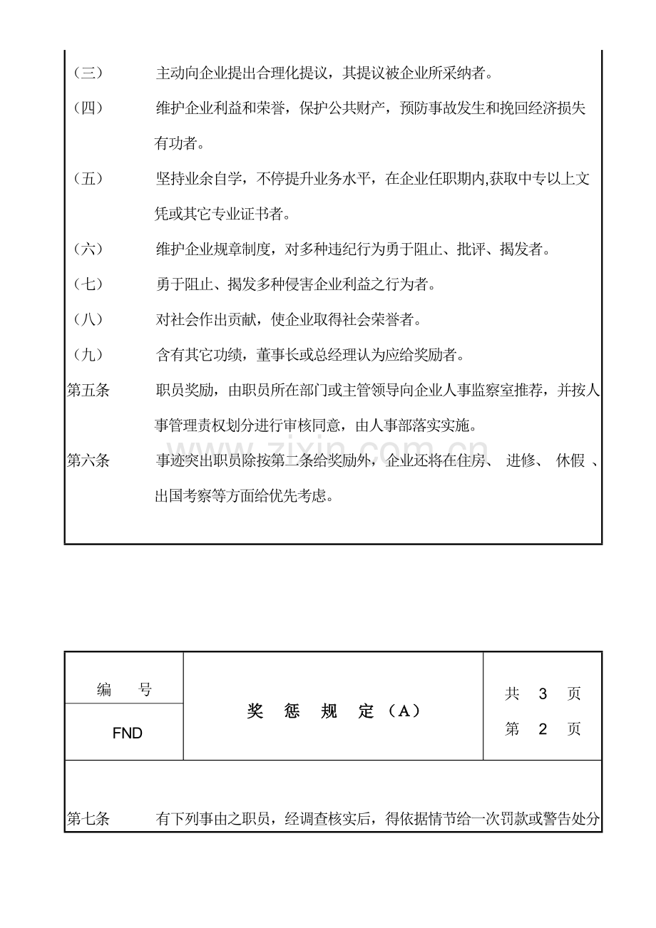 现代企业管理制度及奖惩规定样本.doc_第2页