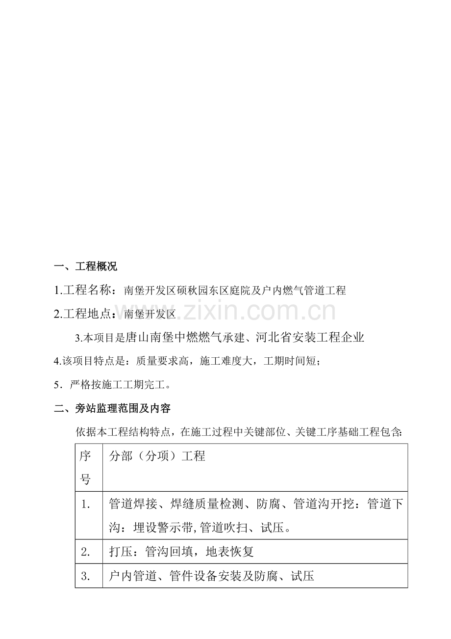 燃气管道工程旁站监理方案样本.doc_第3页