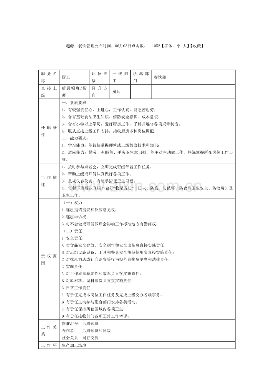 西餐厅各岗位职责说明书样本.doc_第3页