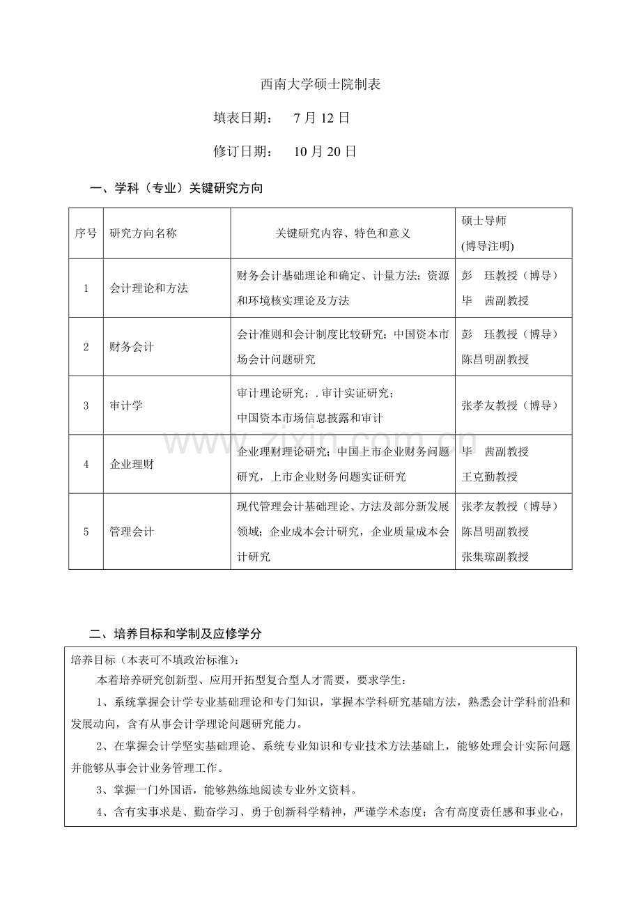 西南大学硕士研究生培养方案介绍样本.doc_第2页