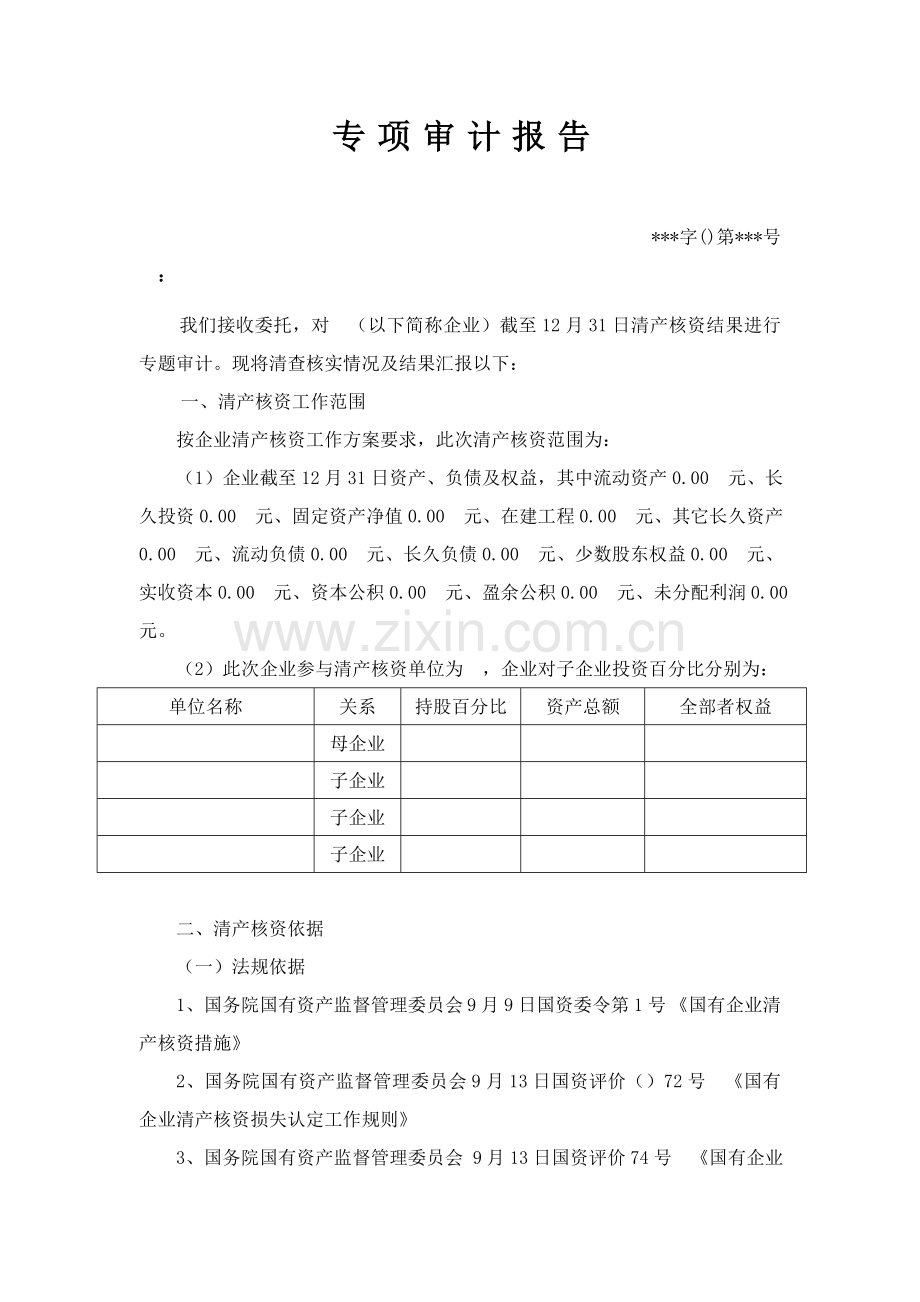 清产核资专项审计综合报告.doc_第2页