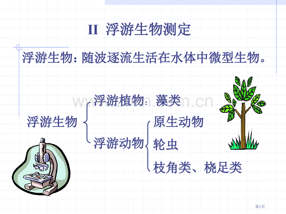 浮游生物的测定常识省公共课一等奖全国赛课获奖课件.pptx_第1页