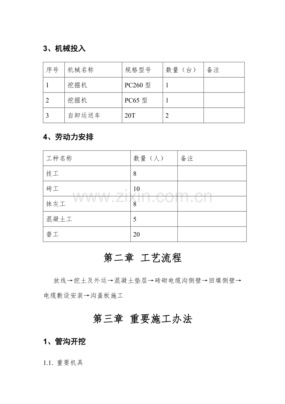 新版电缆沟综合项目施工专项方案.doc_第3页