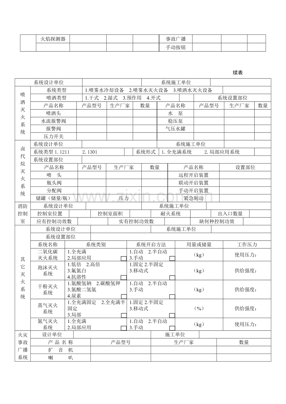 火灾自动报警系统施工及验收规范表样本.doc_第2页