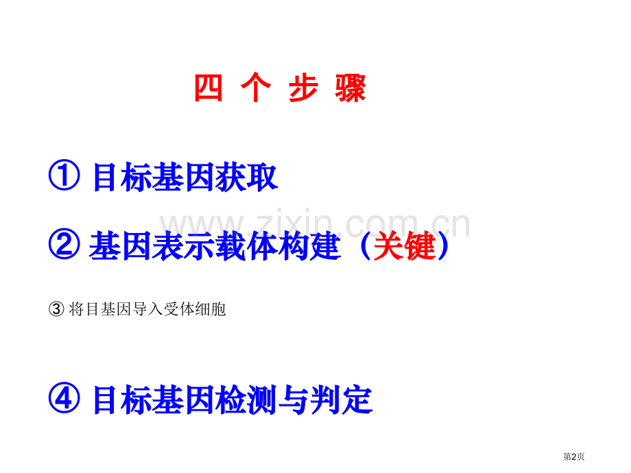 基因工程的基本操作程序选修市公开课一等奖百校联赛获奖课件.pptx_第2页