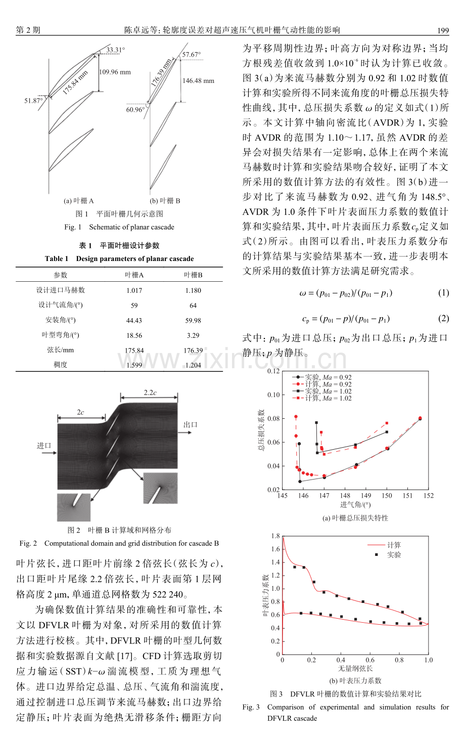 轮廓度误差对超声速压气机叶栅气动性能的影响.pdf_第3页