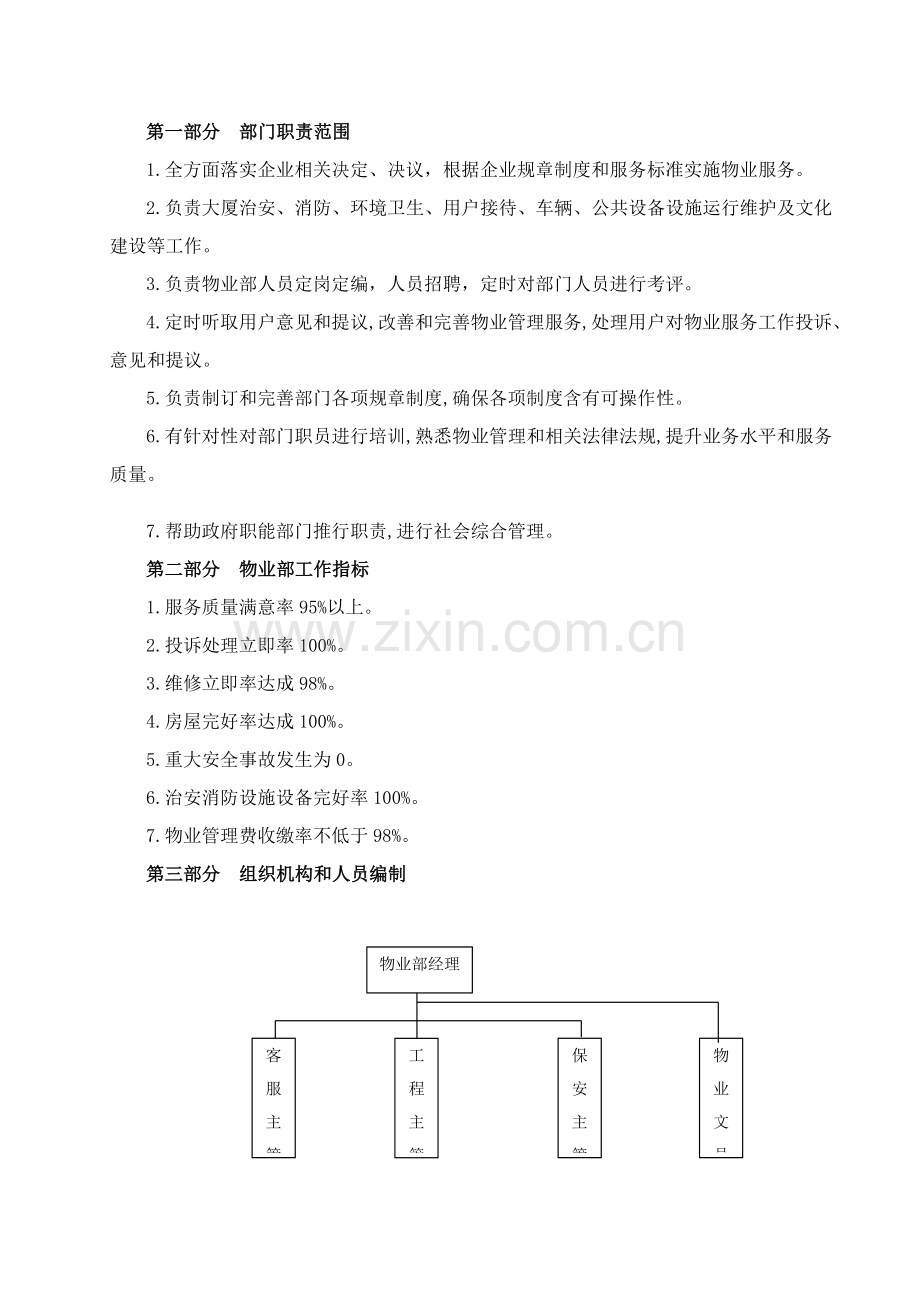 楼宇管理物业部工作手册模板.doc_第3页