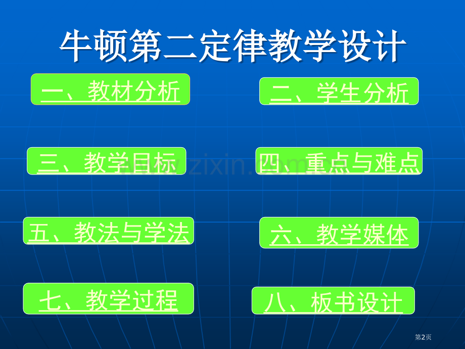 牛顿第二定律教学设计市公开课一等奖百校联赛特等奖课件.pptx_第2页