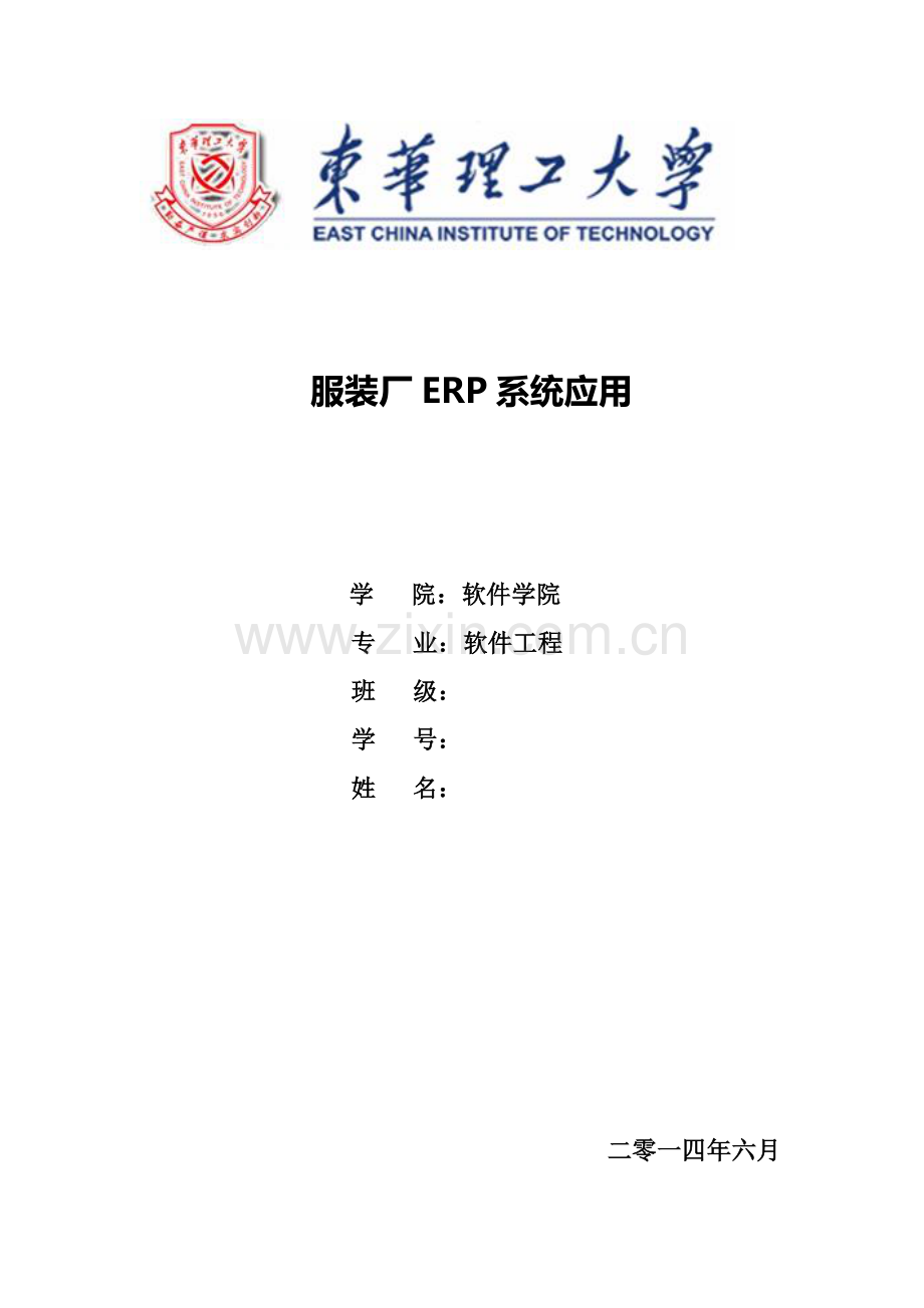 ERP专业课程设计.doc_第1页