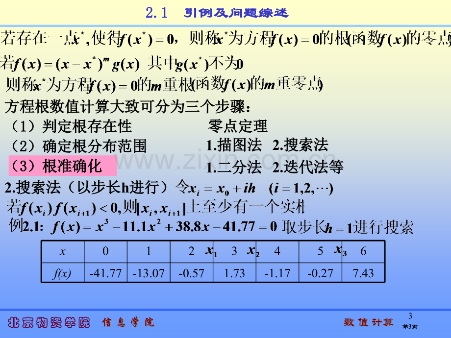 数值计算一元非线性方程的解法第一讲教学省公共课一等奖全国赛课获奖课件.pptx_第3页