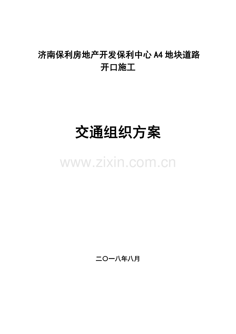 道路综合项目施工作业及交通组织专项方案.docx_第1页