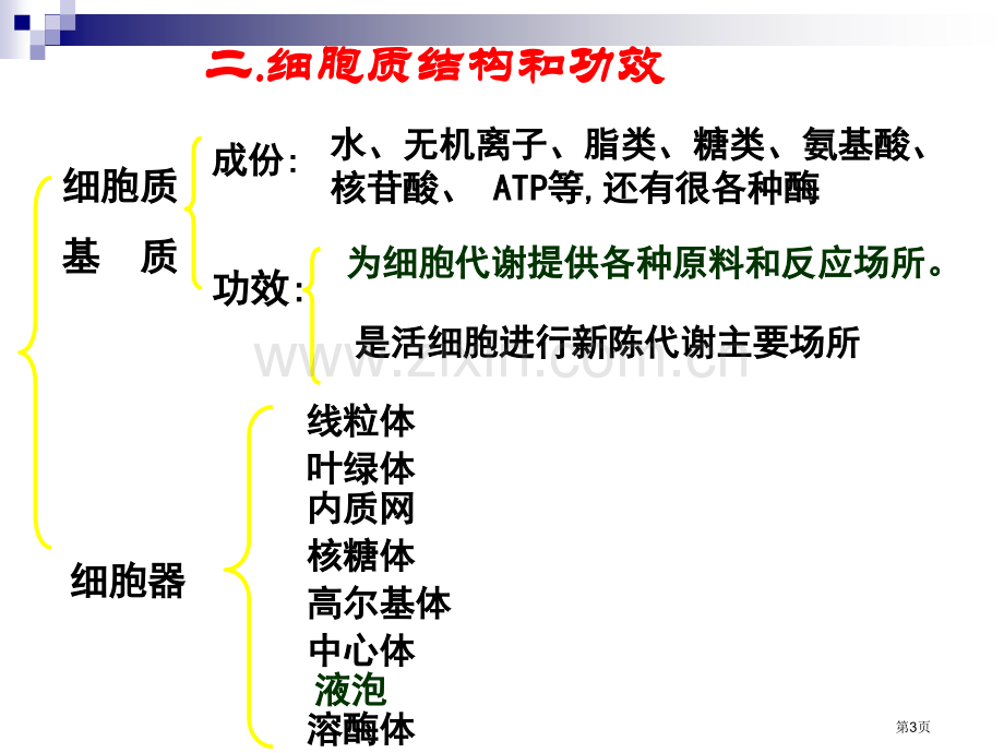 浙科版必修细胞质浙教版省公共课一等奖全国赛课获奖课件.pptx_第3页