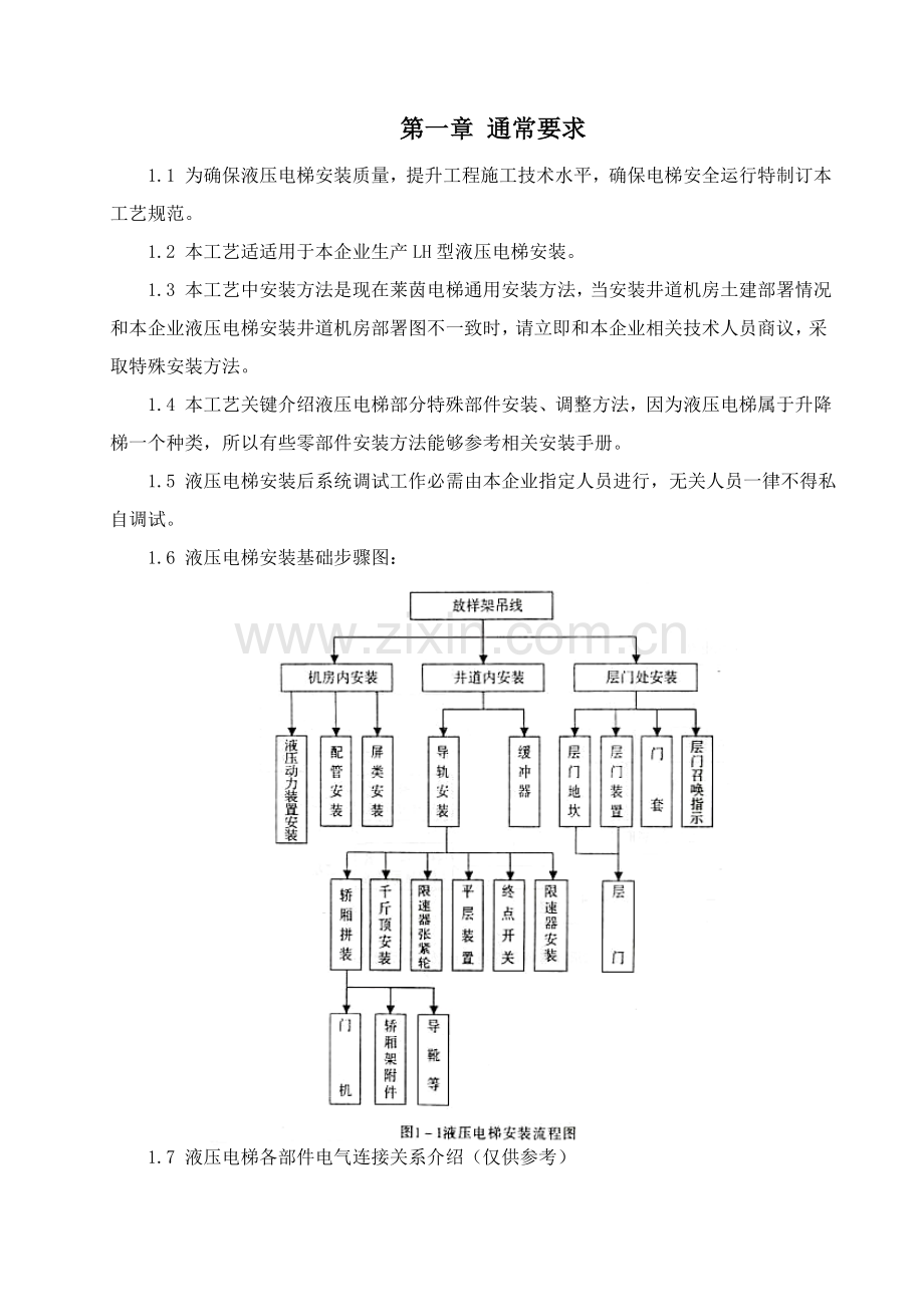 液压电梯安装工艺指导书模板.doc_第3页