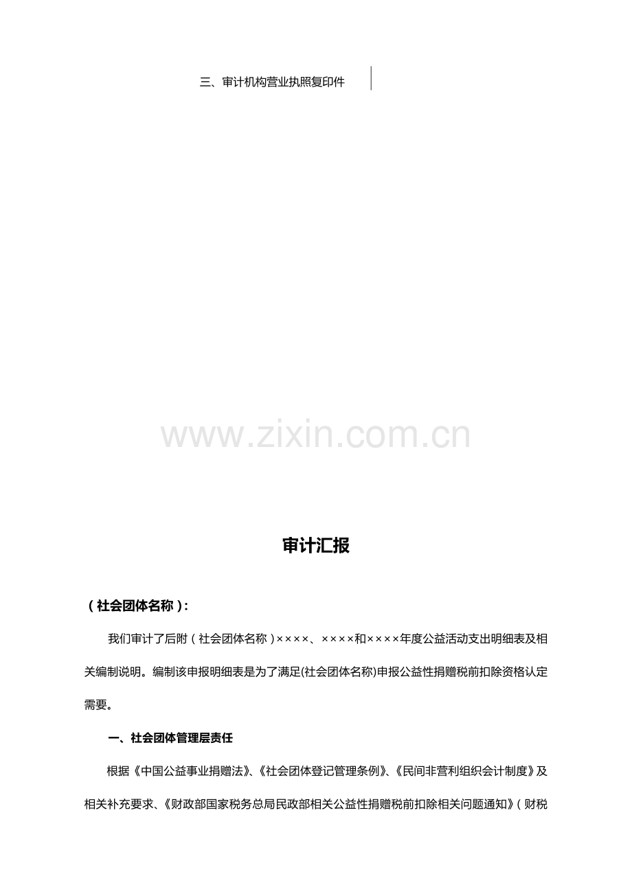 社会团体公益活动支出审计报告样本样本.doc_第2页