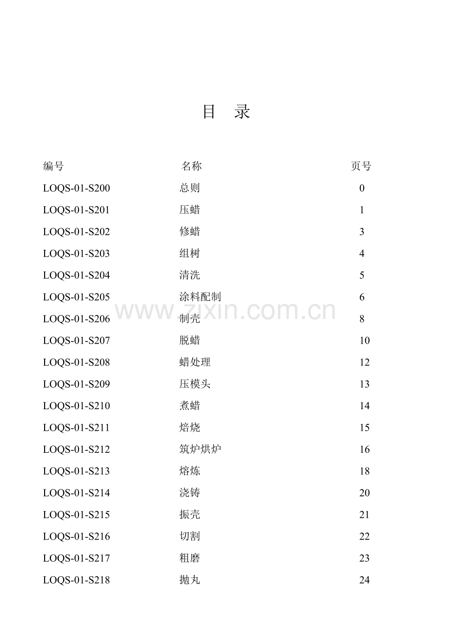 精密铸造工艺规程模板.doc_第2页