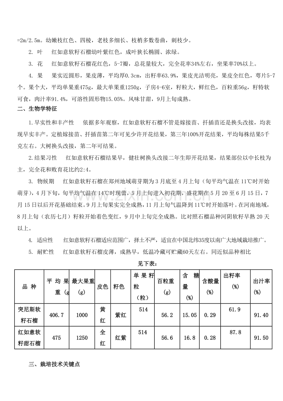 软籽石榴标准化高效栽培管理技术手册模板.doc_第3页