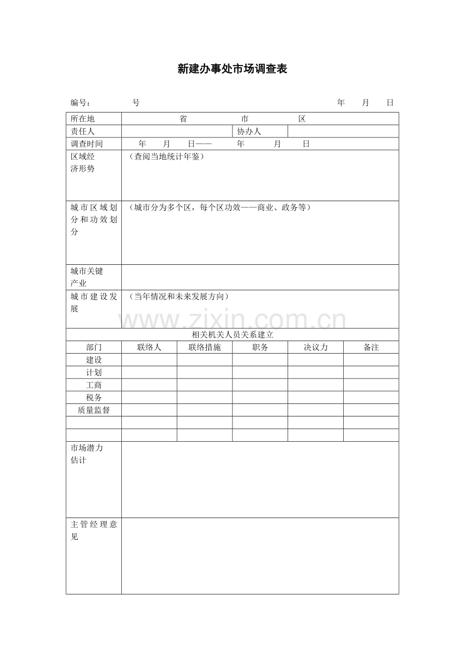 营销手册配合表单模板.doc_第1页