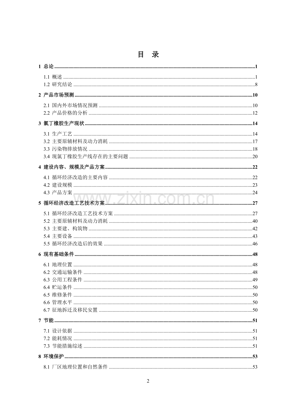 氯丁橡胶生产工艺循环经济改造项目申请立项可行性研究报告(优秀可行性研究报告102页).doc_第2页