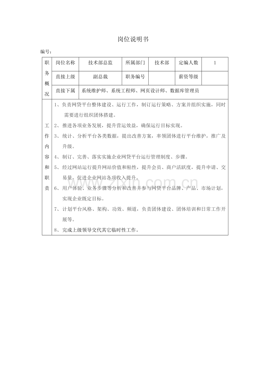 核心技术部部门岗位基础职责新版说明书.docx_第3页