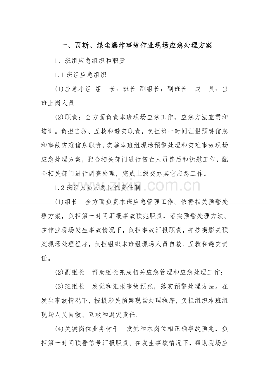 矿业有限公司现场应急处置方案样本.doc_第3页