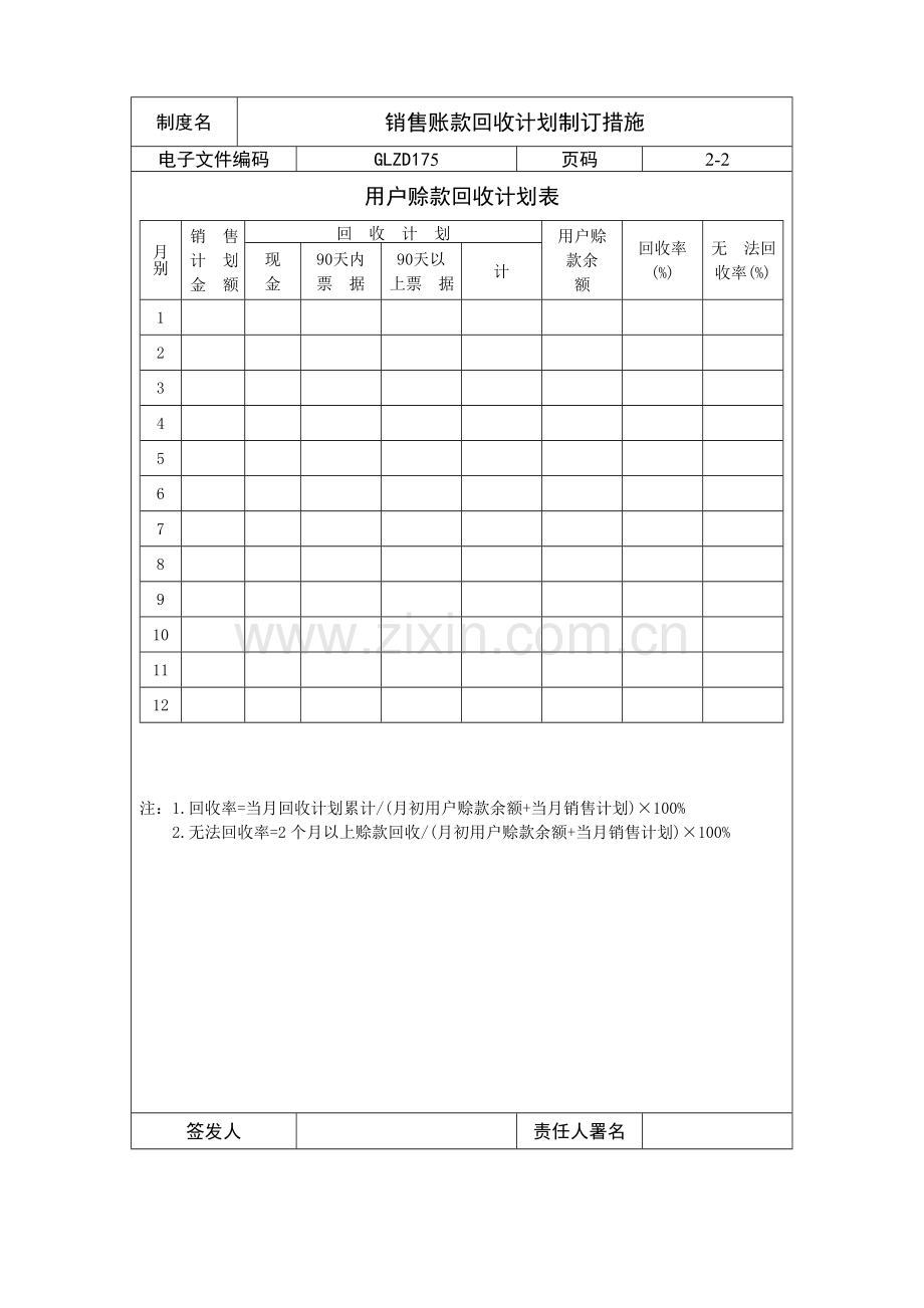 销售账款回收计划制定制度样本.doc_第2页