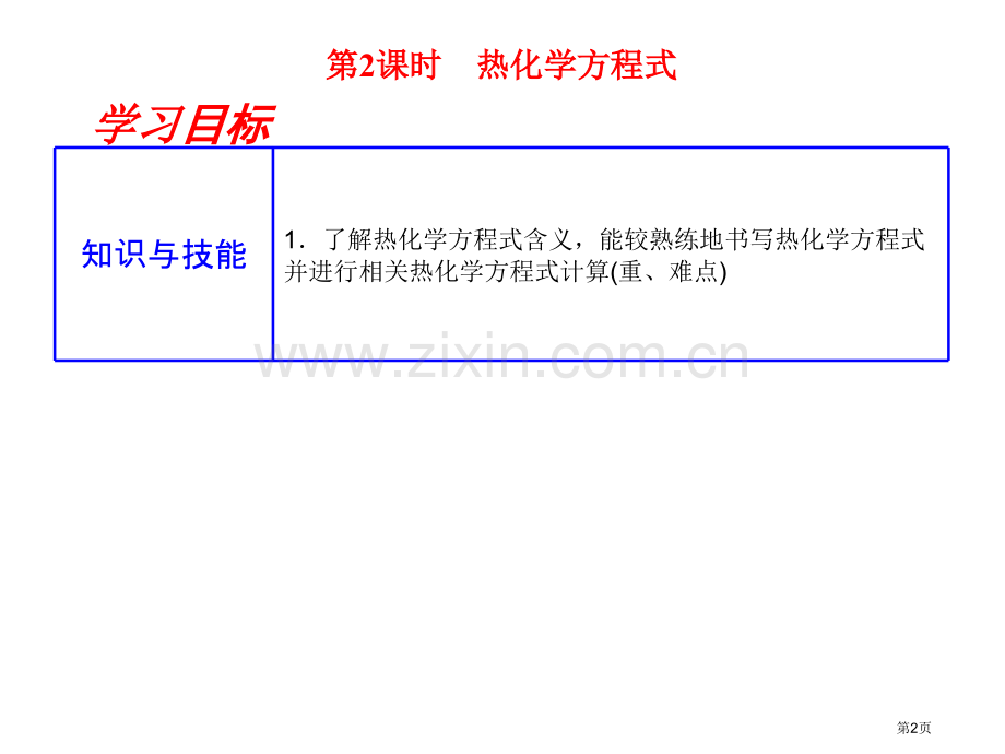 中化学选修四热化学方程式省公共课一等奖全国赛课获奖课件.pptx_第2页