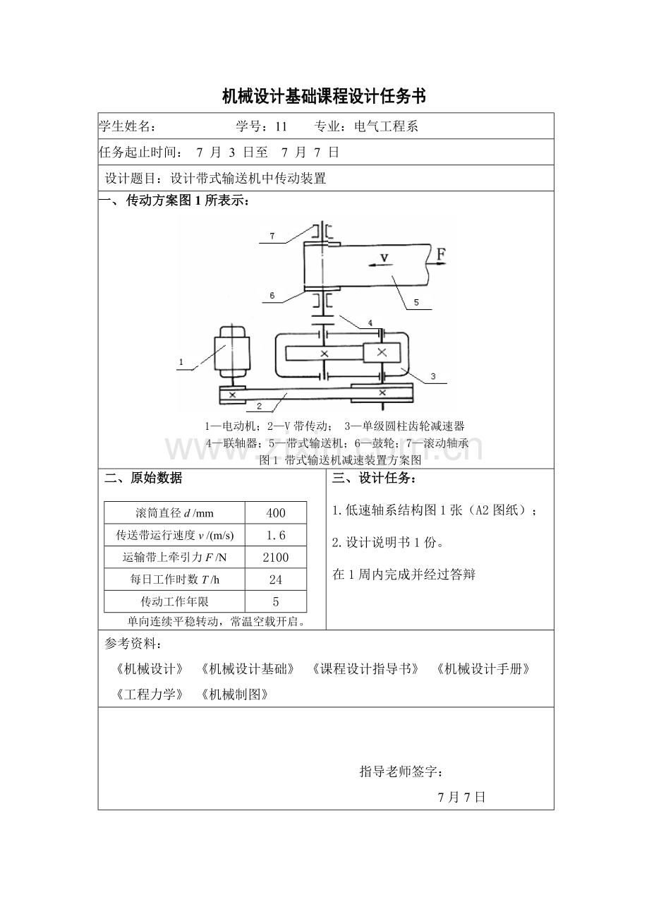 机械设计基础优秀课程设计.doc_第2页