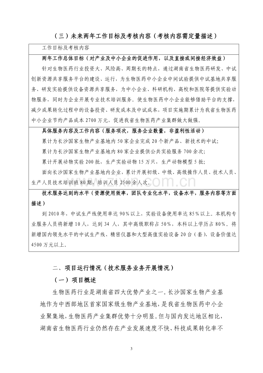 湖南省生物医药研发和中试资源共享服务平台项目建设可行性研究报告.doc_第3页