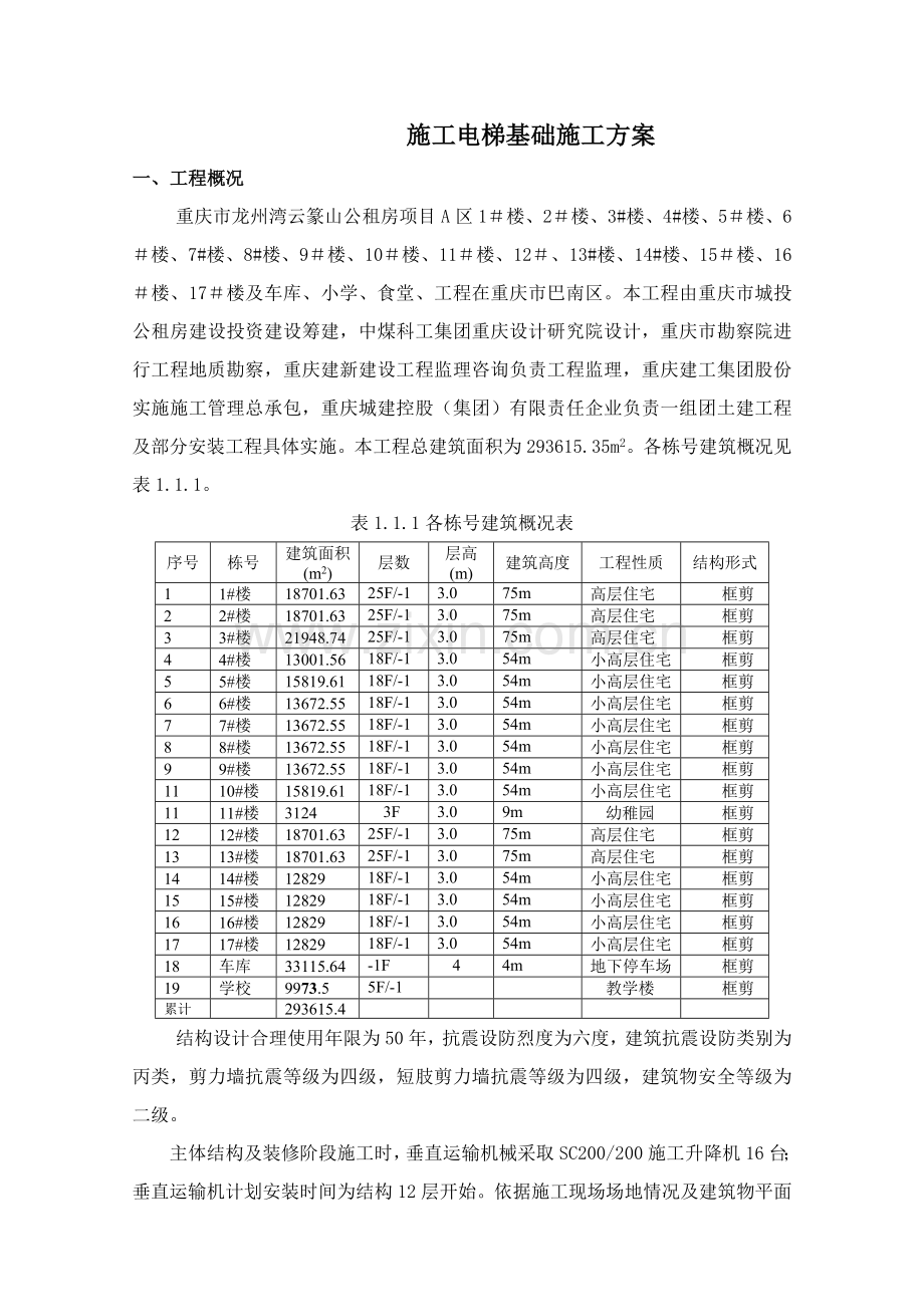 综合标准施工电梯基础综合标准施工专业方案新.doc_第1页